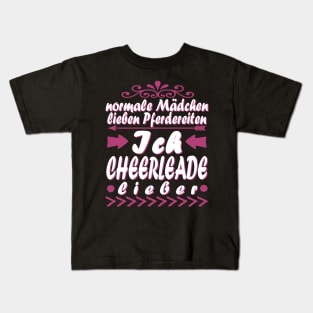 Cheerleader Pompoms Sport Mädchen Squads Idee Kids T-Shirt